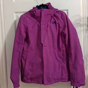 North Face Magenta Winter Jacket